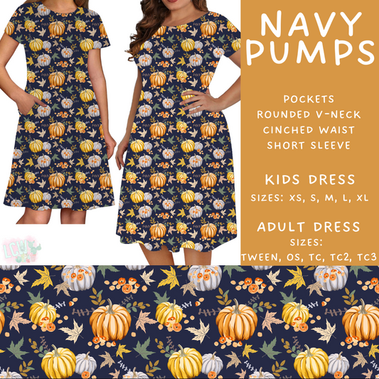 Batch #407 - Fall Fun 2 - Closes 9/4 - ETA mid/late October - Navy Pumps Womens & Girls Dresses