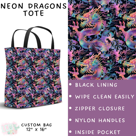Batch #347 - Fun Run 11 - Closes 5/29 - ETA mid/late July - Neon Dragons Tote