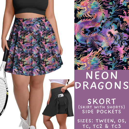 Batch #347 - Fun Run 11 - Closes 5/29 - ETA mid/late July - Neon Dragons Skort