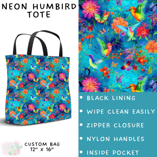 Batch #347 - Fun Run 11 - Closes 5/29 - ETA mid/late July - Neon Humbird Tote