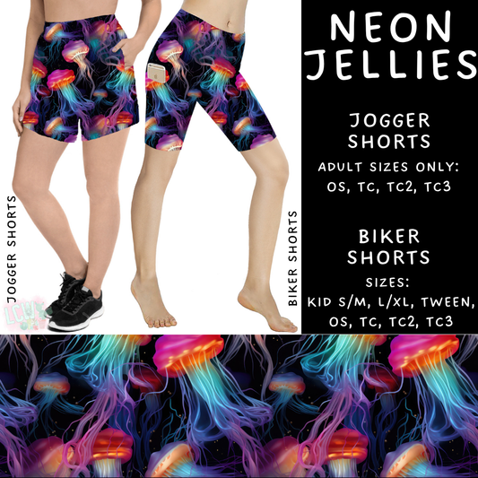 Batch #347 - Fun Run 11 - Closes 5/29 - ETA mid/late July - Neon Jellies Biker & Jogger Shorts