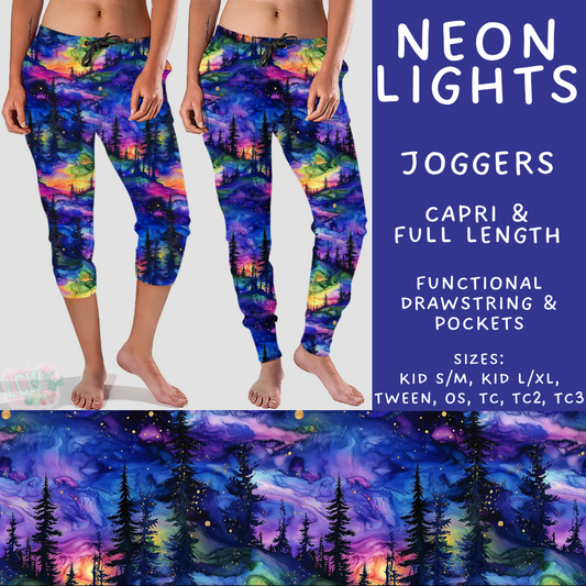 Batch #548 - May Request Run - Closes 6/26 - ETA late August - Neon Lights Full and Capri Length Joggers
