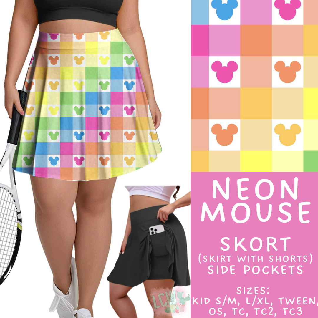 Batch #541 - Magical Faves 21 - Closes 6/10 - ETA mid August - Neon Mouse Skort