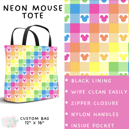 Batch #541 - Magical Faves 21 - Closes 6/10 - ETA mid August - Neon Mouse Tote