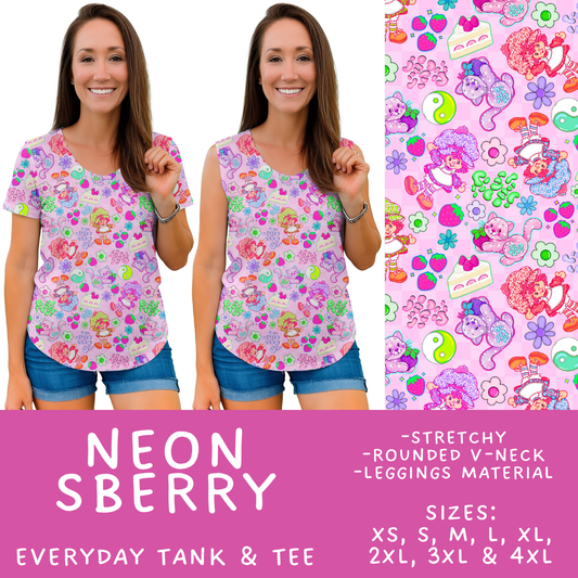 Batch #555 - Cool Characters 7 - Closes 7/13 - ETA mid Sept - Neon SBerry Everyday Tank & Tee
