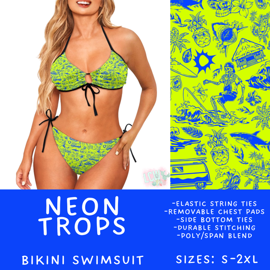 Batch #543 - Pool Party 2 - Closes 6/15 - ETA early/mid August - Neon Trop Women's 2 Piece Bikini