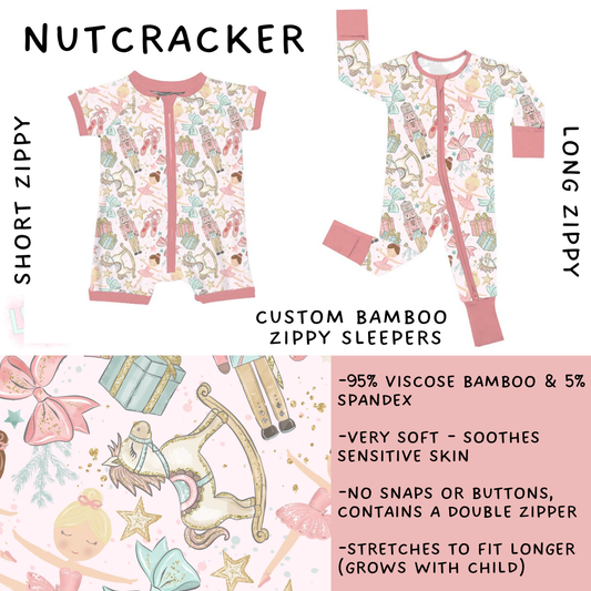 Ready to Ship - Nutcracker Long Zippy Sleeper - 2T, 3T & 4T