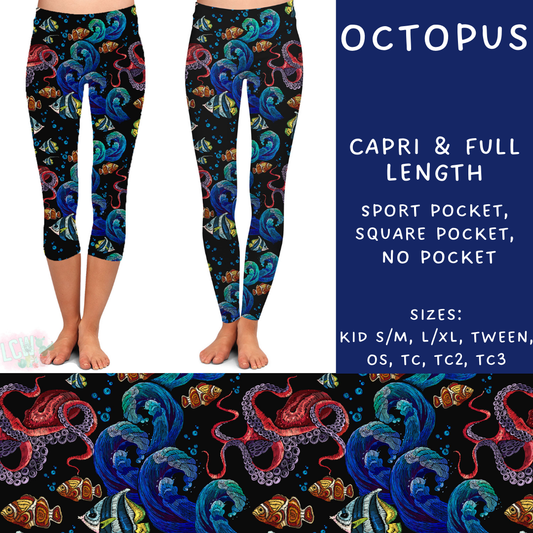Ready To Ship - Octopus Full Length Leggings