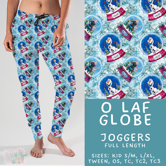 Batch #432 - Winter Globes - Closes 10/17 - ETA early December - O Laf Globe Joggers