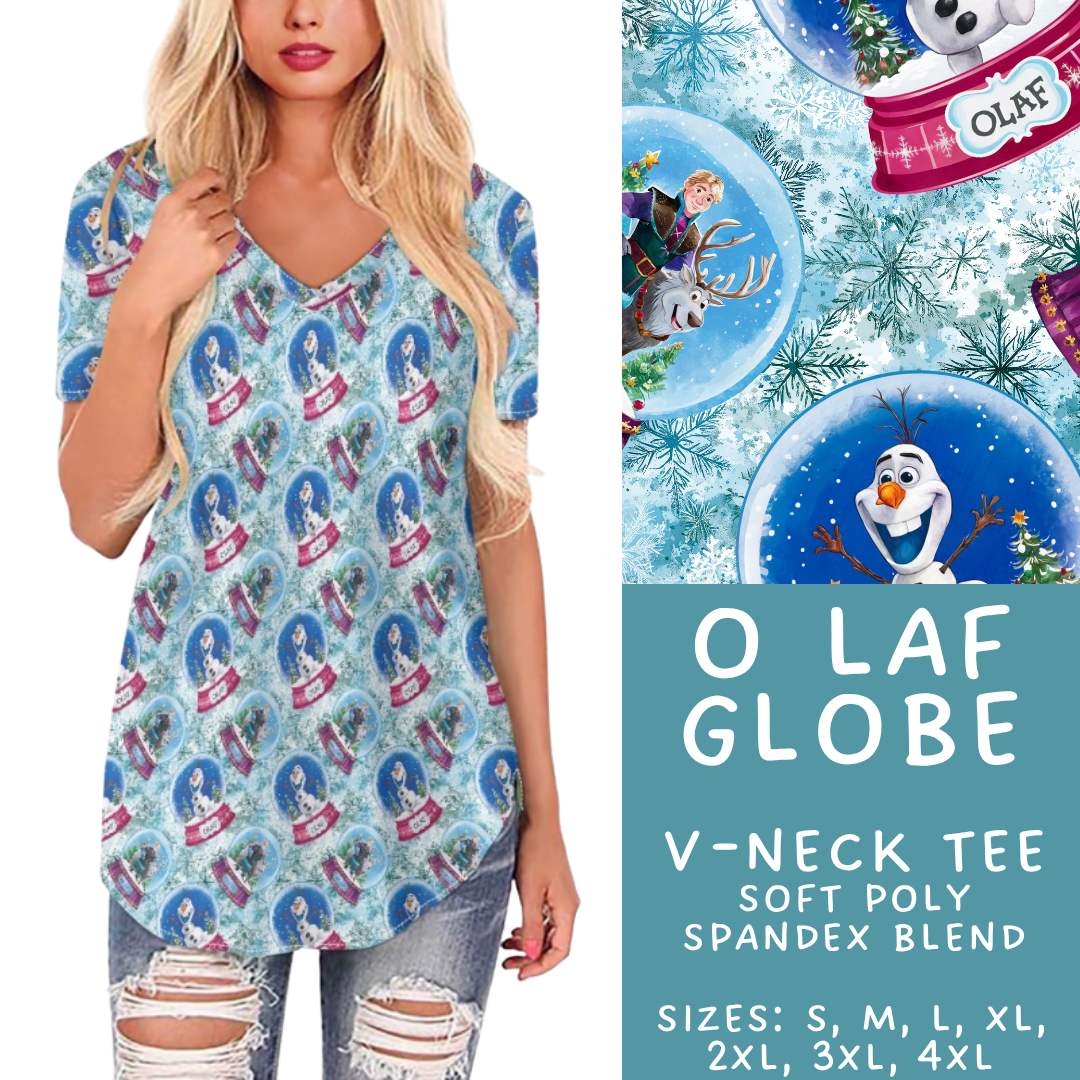 Batch #432 - Winter Globes - Closes 10/17 - ETA early December - O Laf Globe V-Neck Tee