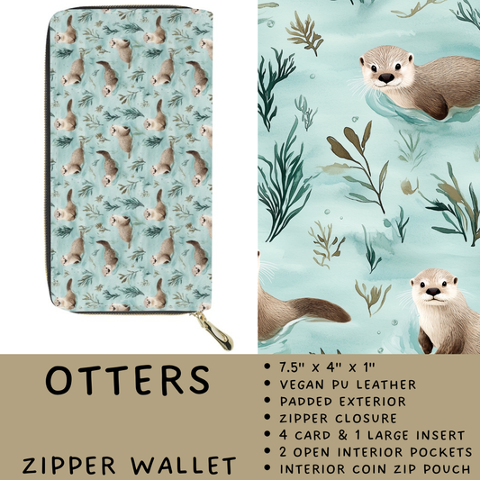 Batch #460 - Zip It Collection - Closes 12/5 - ETA late Jan - Otters Zipper Wallet