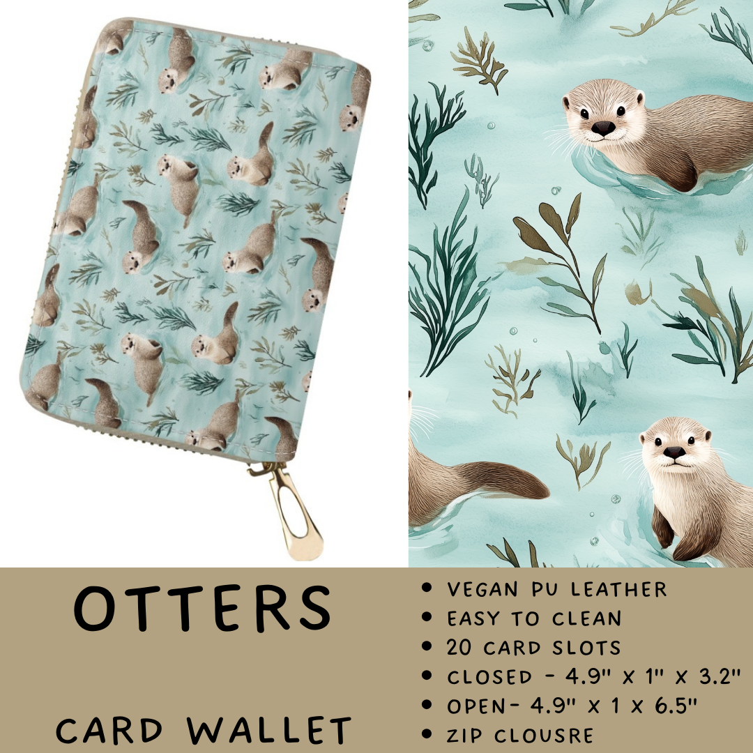 Batch #460 - Zip It Collection - Closes 12/5 - ETA late Jan - Otters Card Wallet