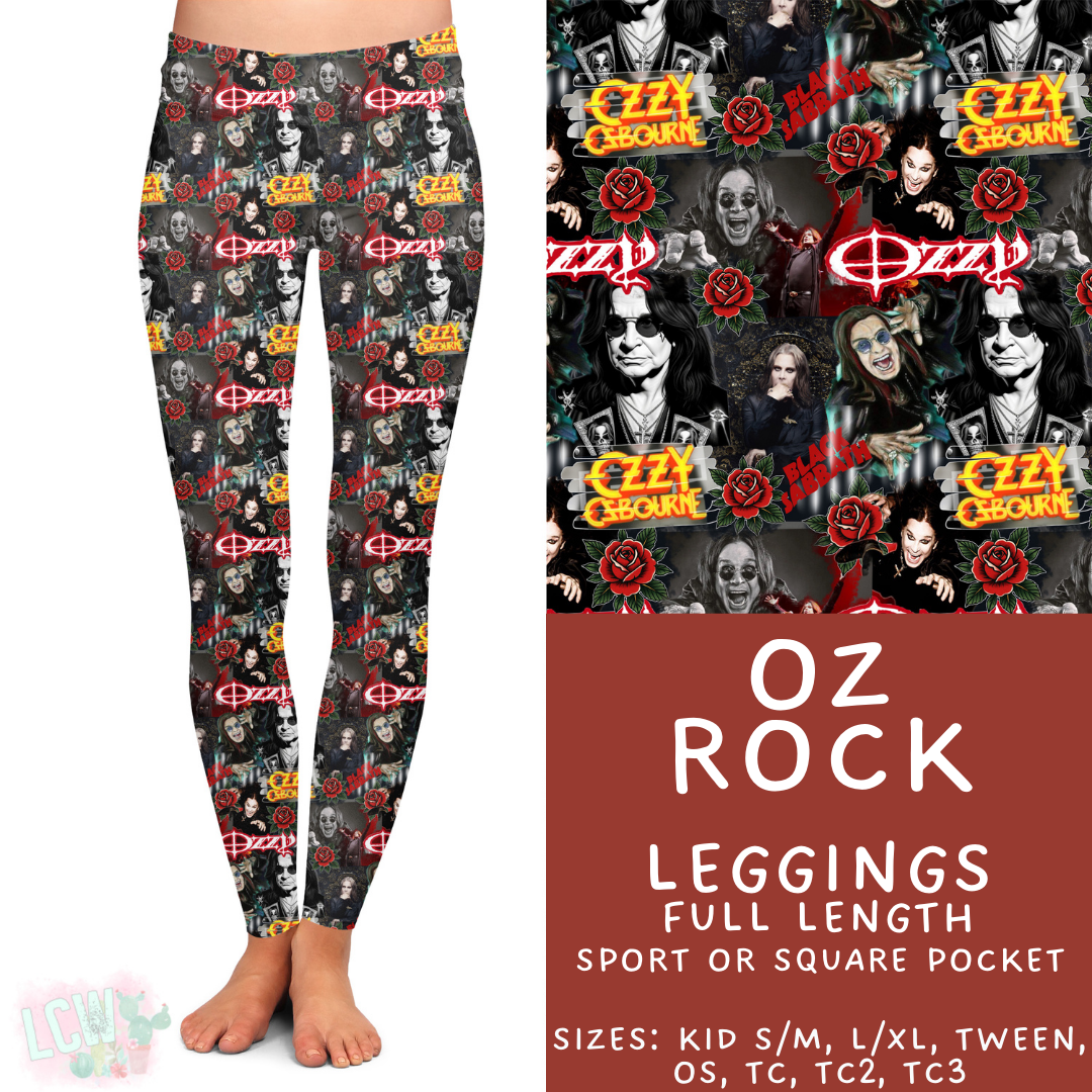 Ready to Ship - Oz Rock Full Length Leggings - Sport Pocket TC & Square Pocket OS