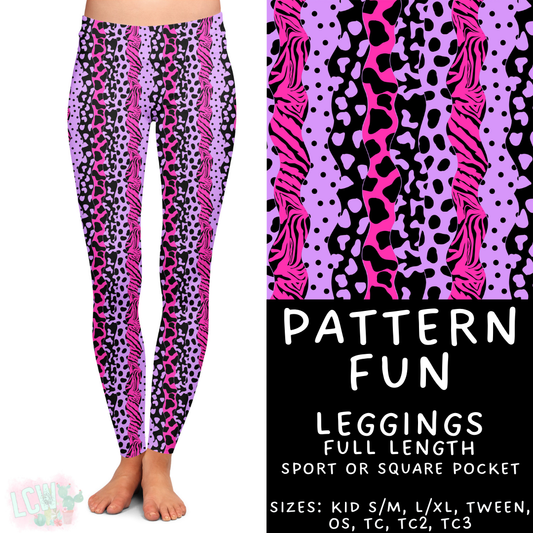 Batch #408 - Fun Run 14 - Closes 9/5 - ETA mid/late October - Pattern Fun Full Length Leggings