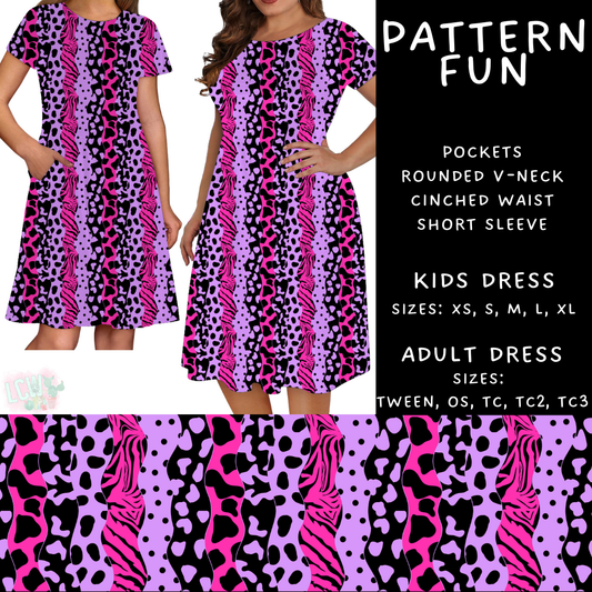 Batch #408 - Fun Run 14 - Closes 9/5 - ETA mid/late October - Pattern Fun Womens & Girls Dresses