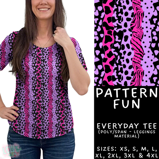 Batch #408 - Fun Run 14 - Closes 9/5 - ETA mid/late October - Pattern Fun Everyday Tee