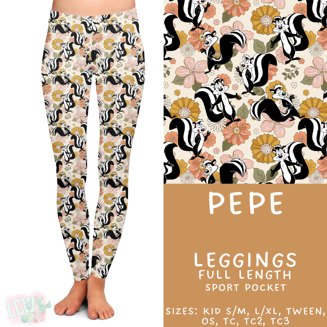 Ready to Ship - Pepe Full Length Leggings - Sport Pocket TC