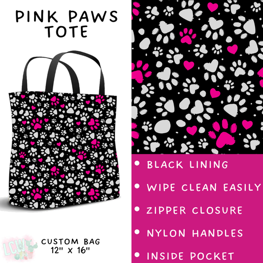 Batch #408 - Fun Run 14 - Closes 9/5 - ETA mid/late October - Pink Paws Tote