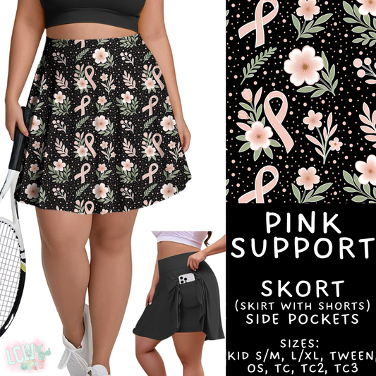Batch #408 - Fun Run 14 - Closes 9/5 - ETA mid/late October - Pink Support Skort