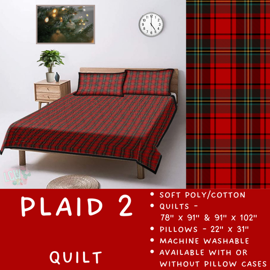 Batch  #410 - Cozy Quilts - Closes 9/10 - ETA late October - Plaid 2 Quilt