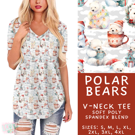 Batch #435 - Winter Wonderland 3 - Closes 10/23 - ETA early/mid Dec - Polar Bears V-Neck Tee