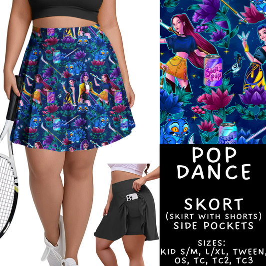 Batch #461 - October Request Run - Closes 12/9 - ETA late Jan - Pop Dance Skort