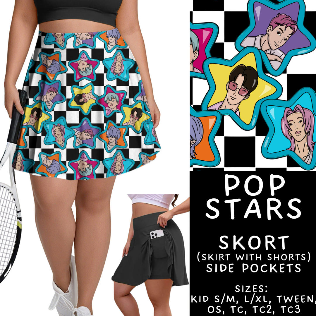 Batch #454 - Cool Characters 10 - Closes 11/26 - ETA mid Jan - Pop Stars Skort