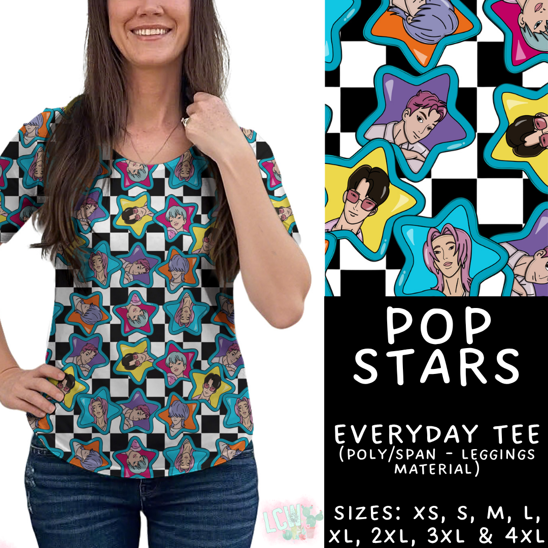 Batch #454 - Cool Characters 10 - Closes 11/26 - ETA mid Jan - Pop Stars Everyday Tee