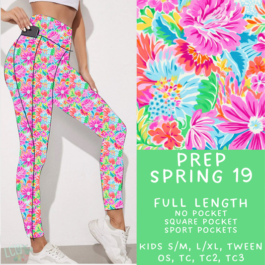 Ready To Ship - Preppy Spring 19 Leggings - Sport Pocket TC2
