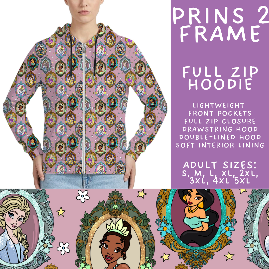 Batch #536 - Frames Collection - Closes 5/29 - ETA late July - Prins 2 Frame Full Zip Hoodie