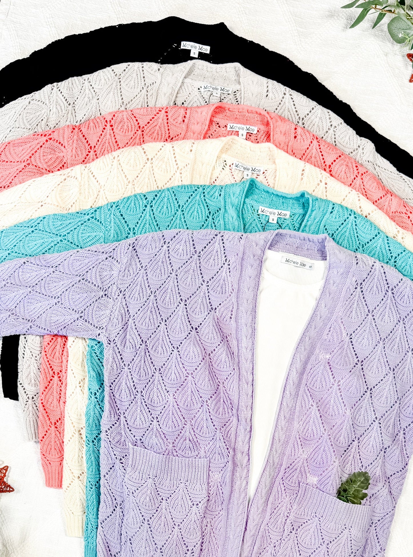 IN STOCK Open Knit Cardigan - Neutral FINAL SALE