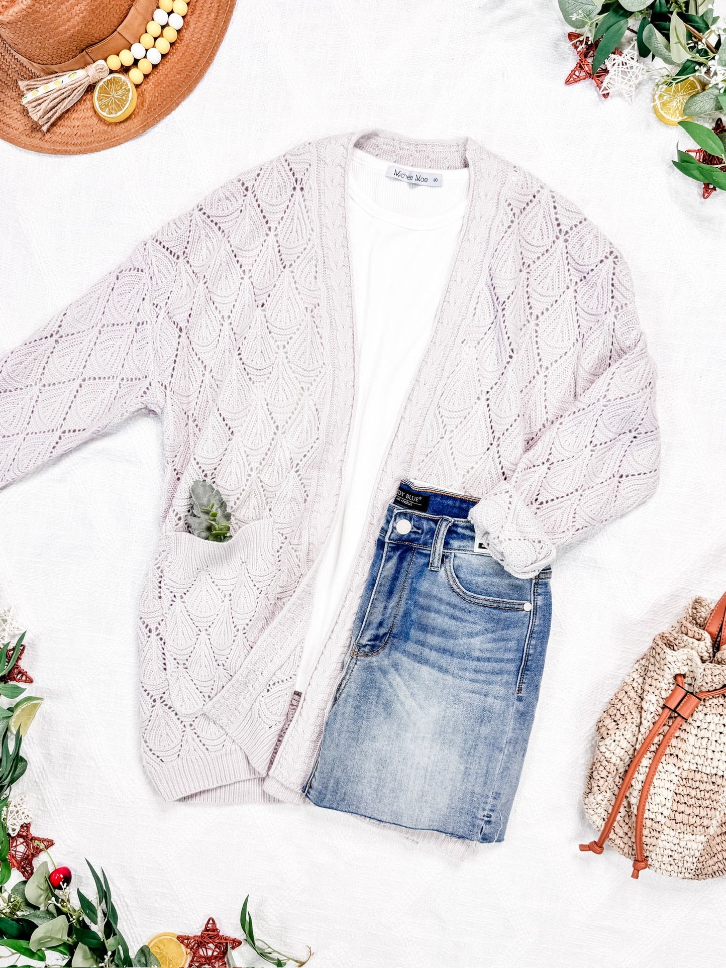 IN STOCK Open Knit Cardigan - Neutral FINAL SALE