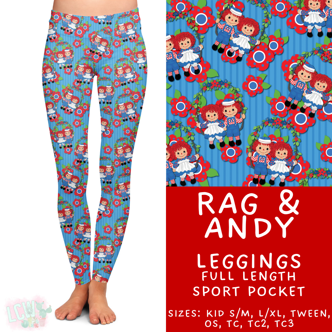 Ready to Ship Rag & Andy Full Length Leggings - Sport Pocket OS