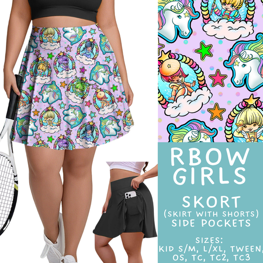 Batch #454 - Cool Characters 10 - Closes 11/26 - ETA mid Jan - RBow Girls Skort