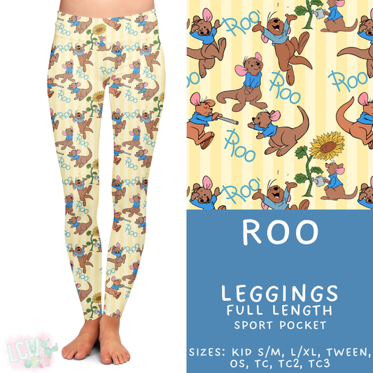 Ready to Ship - Roo Full Length Leggings - Sport Pocket TC & TC2