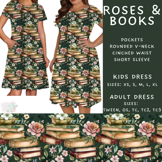 Batch #408 - Fun Run 14 - Closes 9/5 - ETA mid/late October - Roses & Books Womens & Girls Dresses