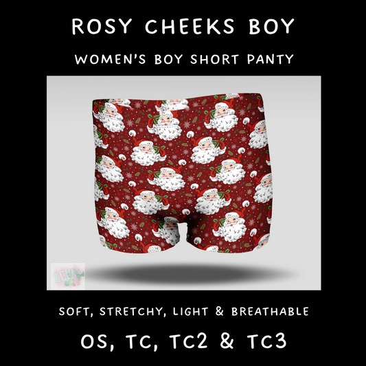 Ready To Ship - Rosy Cheeks Women's Underwear - Boy Shorts - OS