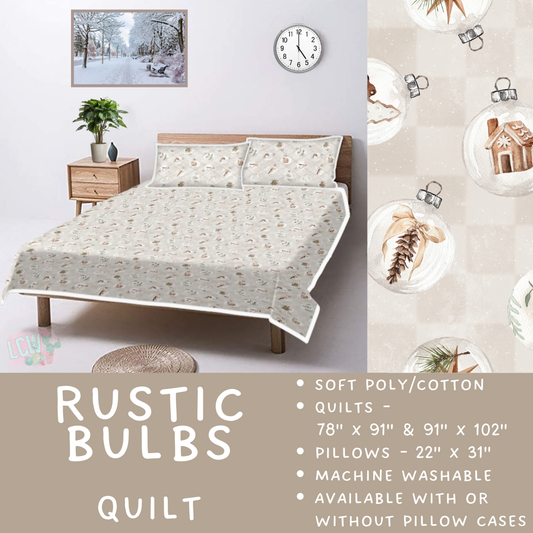 Batch  #410 - Cozy Quilts - Closes 9/10 - ETA late October - Rustic Bulbs Quilt