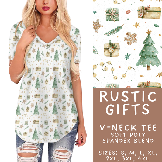 Batch #433 - Winter Cabin - Closes 10/20 - ETA early Dec - Rustic Gifts V-Neck Tee