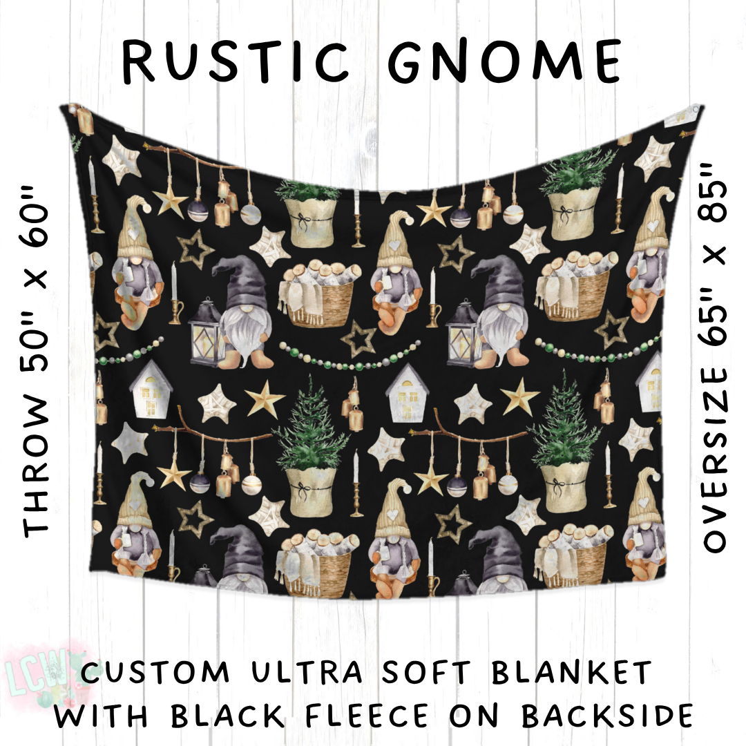Batch #433 - Winter Cabin - Closes 10/20 - ETA early Dec - Rustic Gnome Blanket
