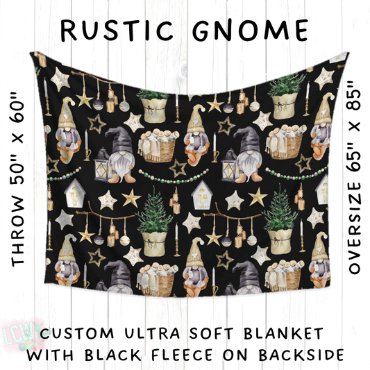 Batch #433 - Winter Cabin - Closes 10/20 - ETA early Dec - Rustic Gnome Blanket