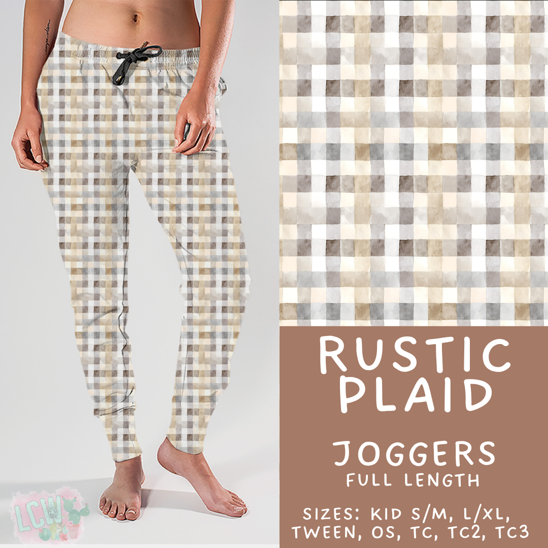Batch #433 - Winter Cabin - Closes 10/20 - ETA early Dec - Rustic Plaid Joggers