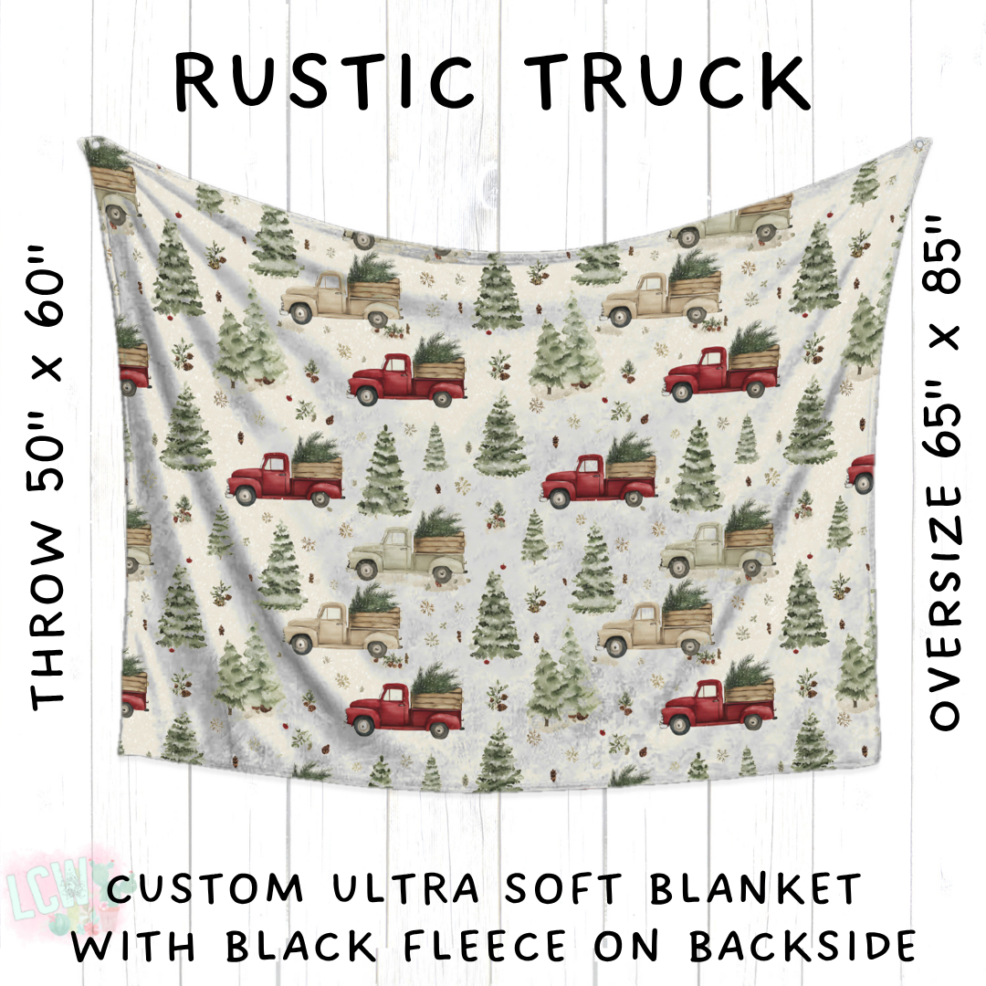 Batch #433 - Winter Cabin - Closes 10/20 - ETA early Dec - Rustic Truck Blanket