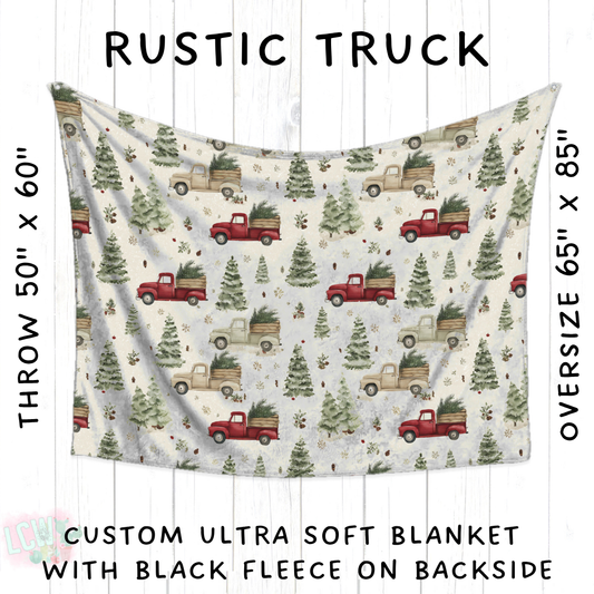 Batch #433 - Winter Cabin - Closes 10/20 - ETA early Dec - Rustic Truck Blanket
