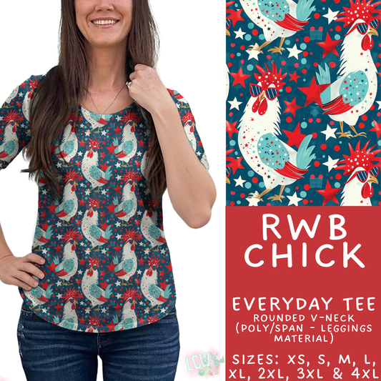 Batch #517 - 1776 Collection - Closes 4/15 - ETA early/mid June - RWB Chick Everyday Tee