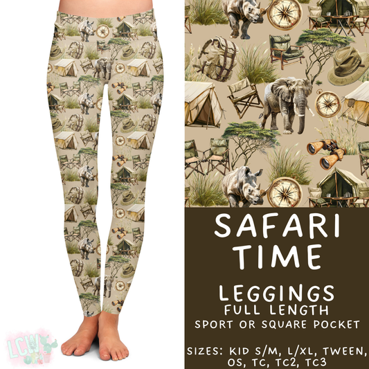 Batch #408 - Fun Run 14 - Closes 9/5 - ETA mid/late October - Safari Time Full Length Leggings