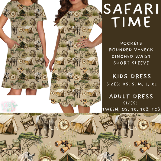 Batch #408 - Fun Run 14 - Closes 9/5 - ETA mid/late October - Safari Time Womens & Girls Dresses