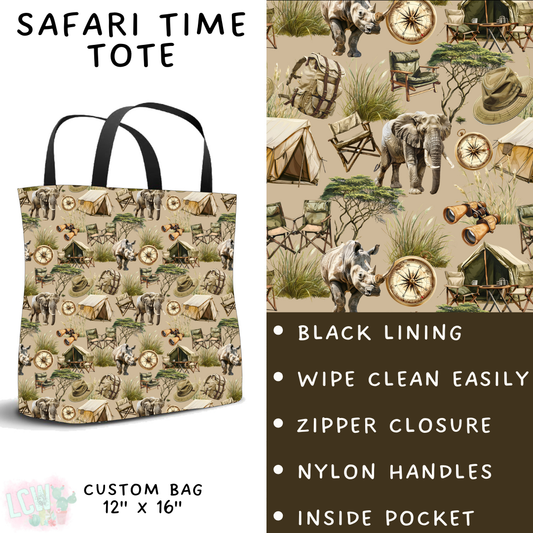 Batch #408 - Fun Run 14 - Closes 9/5 - ETA mid/late October - Safari Time Tote