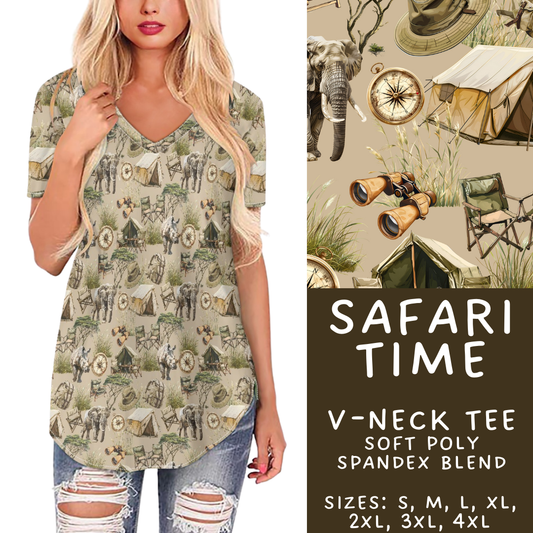 Batch #408 - Fun Run 14 - Closes 9/5 - ETA mid/late October - Safari Time V-Neck Tee