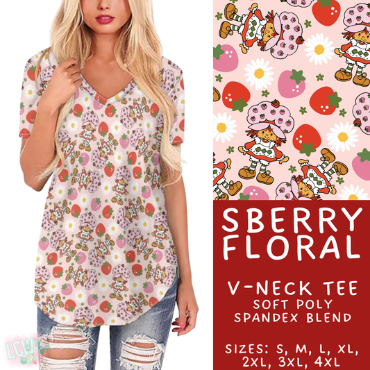Batch #506 - Cool Characters 13 - Closes 3/20 - ETA late May - SBerry Floral V-Neck
